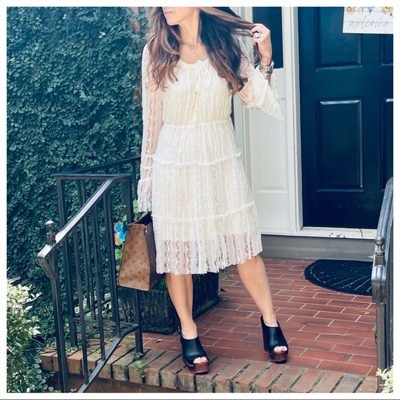 #07 Bohemian chic vintage style Lace dress - Picture 2 of 6